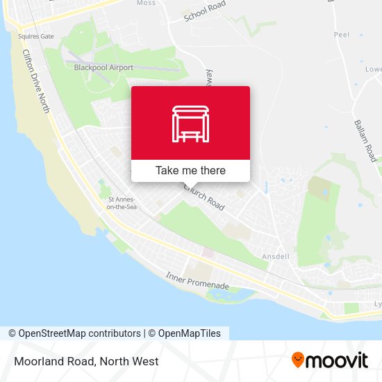Moorland Road map