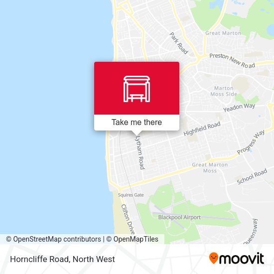 Horncliffe Road map