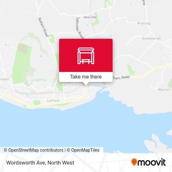 Wordsworth Ave map