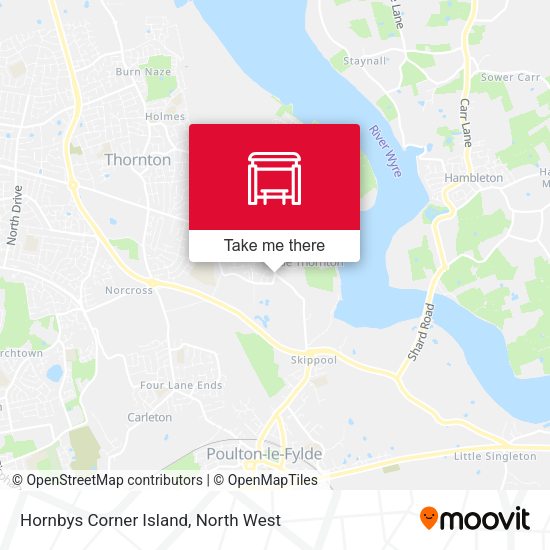 Hornbys Corner Island map