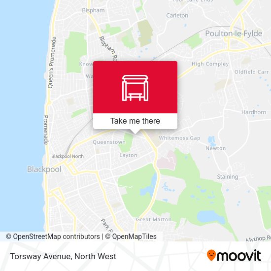 Torsway Avenue map