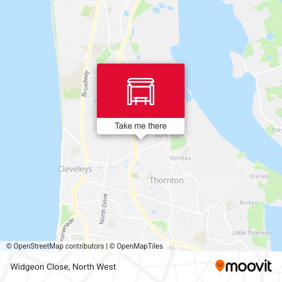 Widgeon Close map