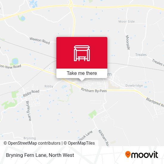 Bryning Fern Lane map