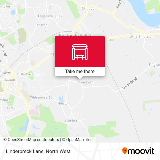 Linderbreck Lane map