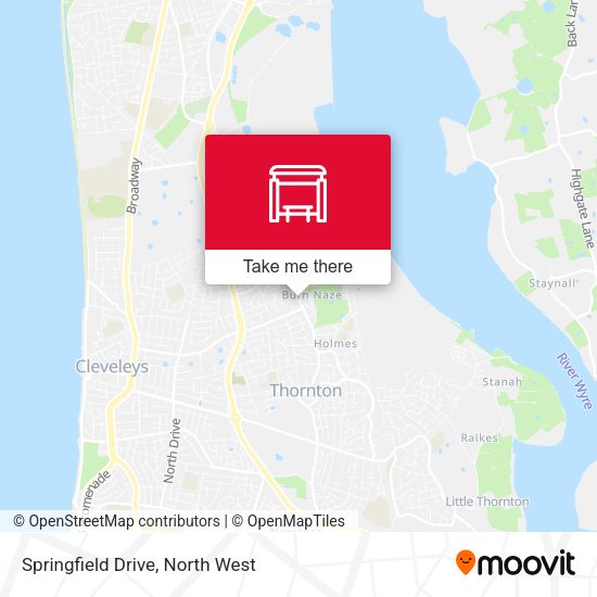 Springfield Drive map