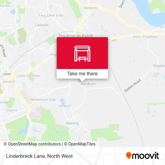 Linderbreck Lane map