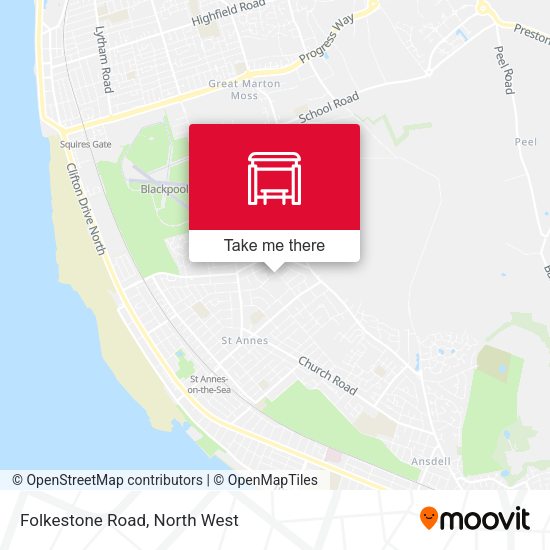 Folkestone Road map