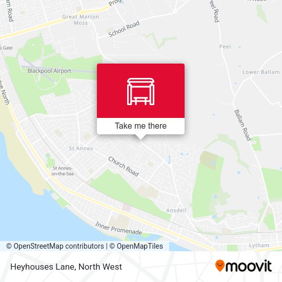 Heyhouses Lane map