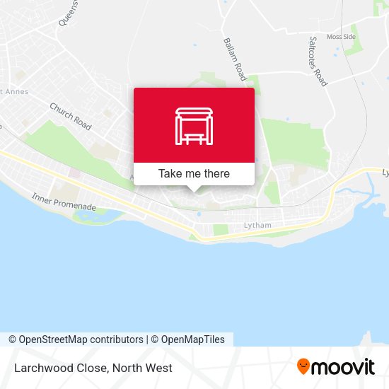 Larchwood Close map