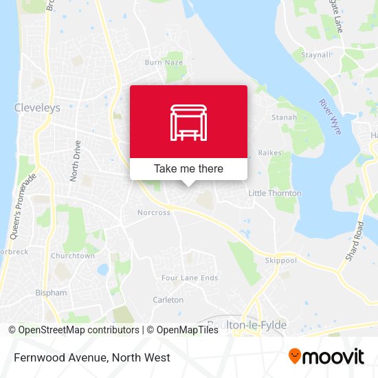 Fernwood Avenue map