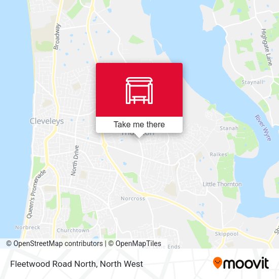 Fleetwood Road North map
