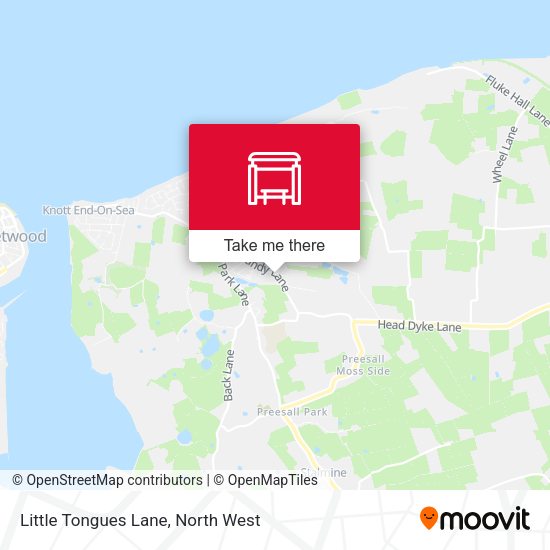 Little Tongues Lane map