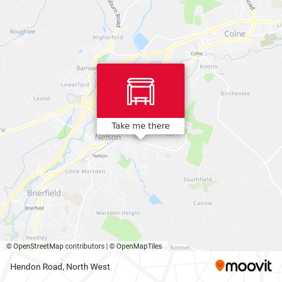 Hendon Road map