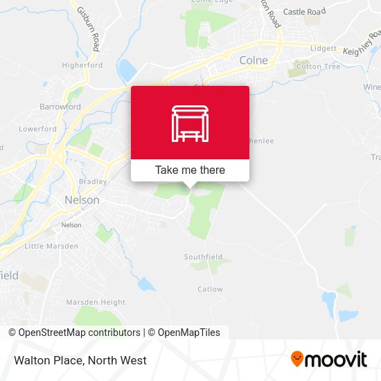 Walton Place map