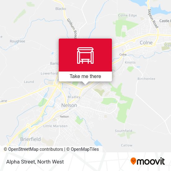 Alpha Street map