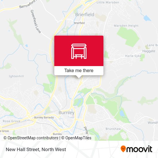 New Hall Street map