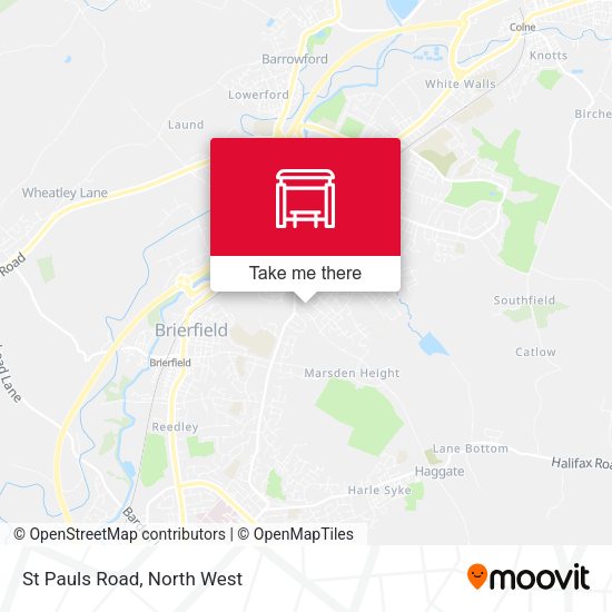 St Pauls Road map