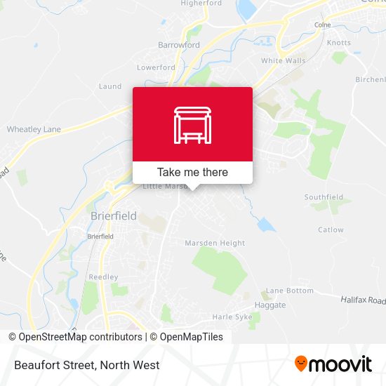 Beaufort Street map