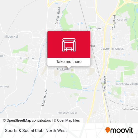 Sports & Social Club map