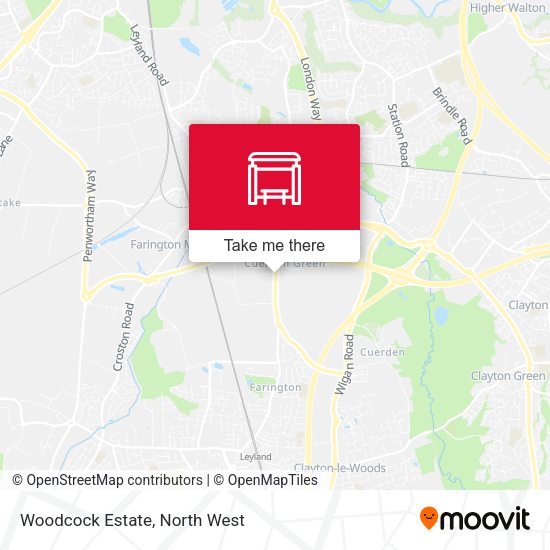 Woodcock Estate map