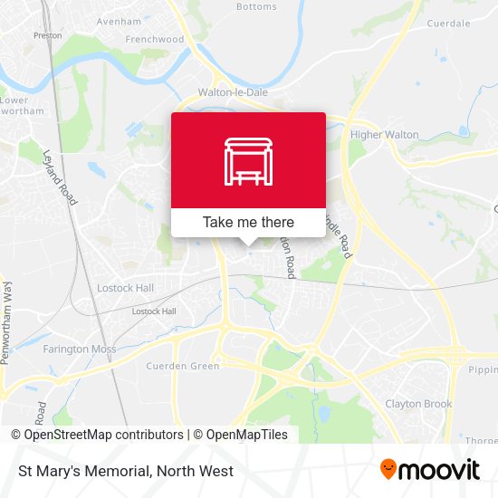 St Mary's Memorial map