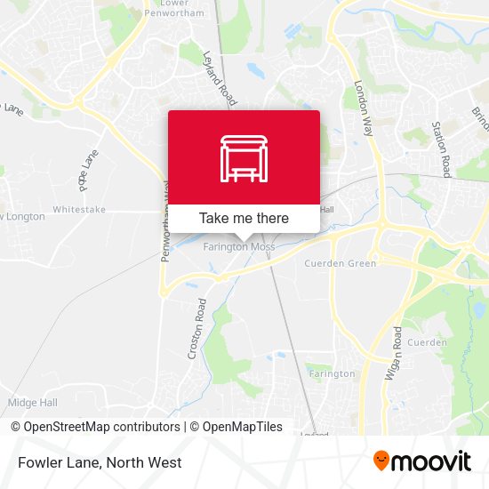 Fowler Lane map