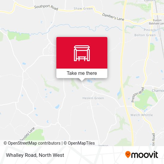 Whalley Road map