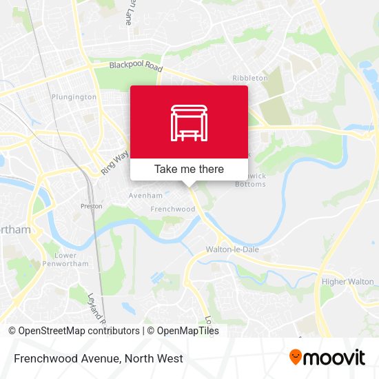 Frenchwood Avenue map