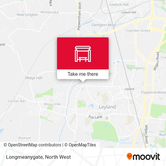 Longmeanygate map