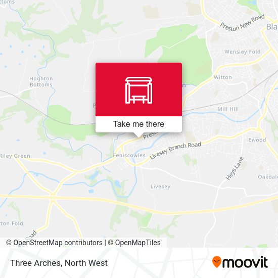 Three Arches map