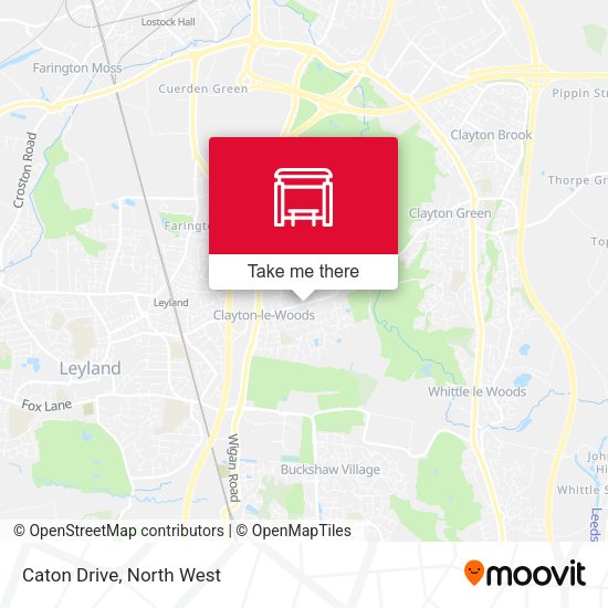 Caton Drive map