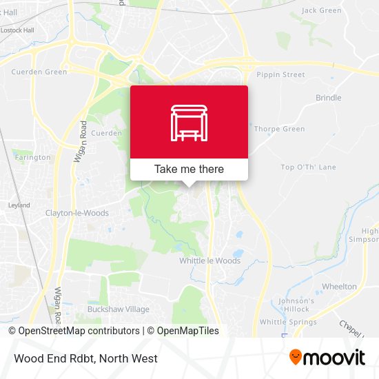 Wood End Rdbt map