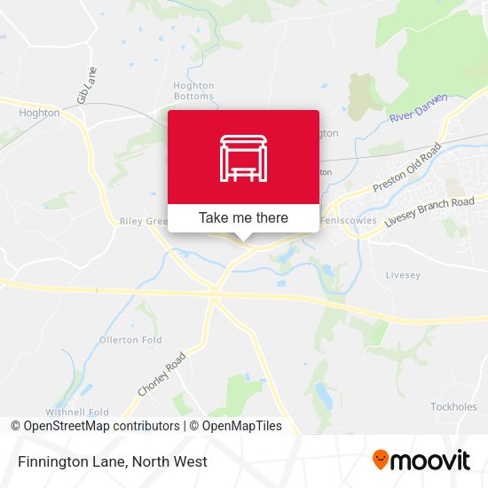 Finnington Lane map