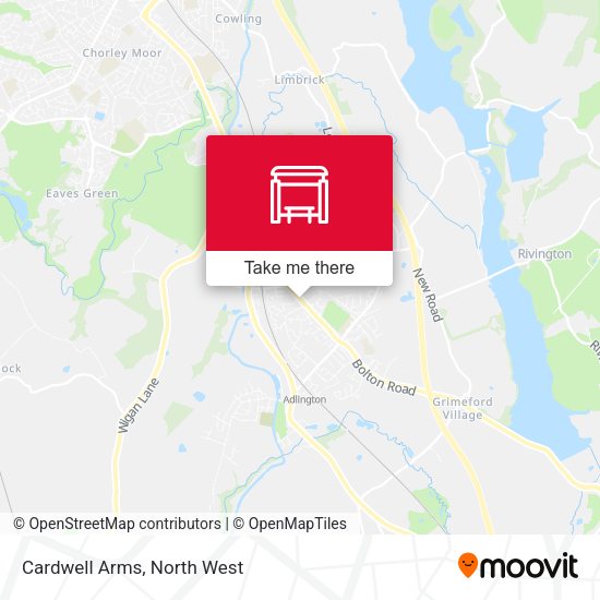 Cardwell Arms map