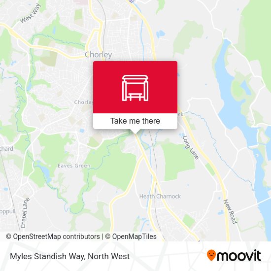 Myles Standish Way map