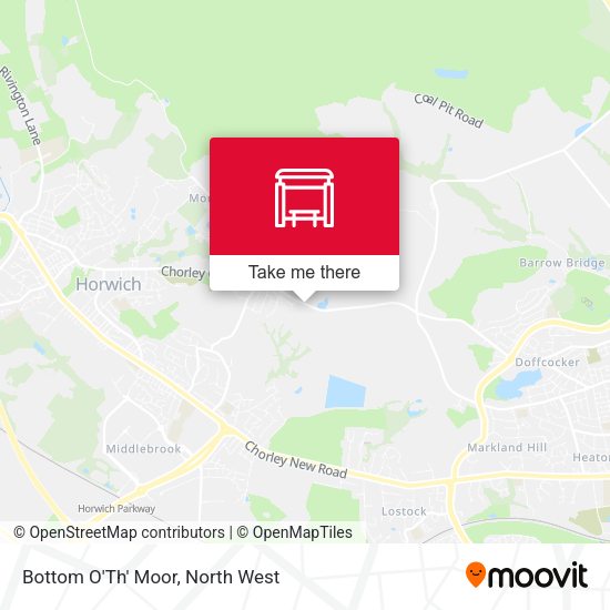 Bottom O'Th' Moor map