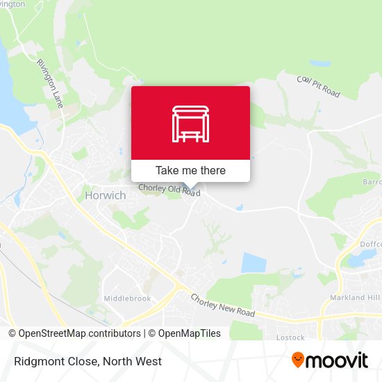 Ridgmont Close map