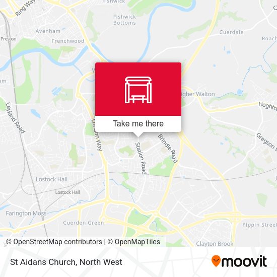 St Aidans Church map