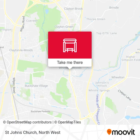 St Johns Church map