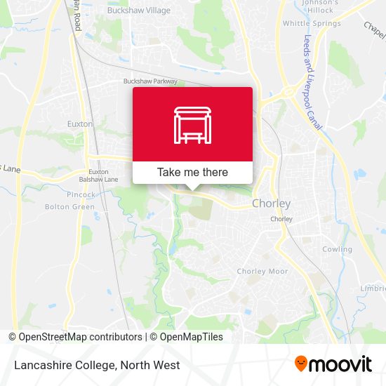 Lancashire College map
