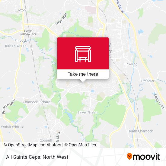All Saints Ceps map
