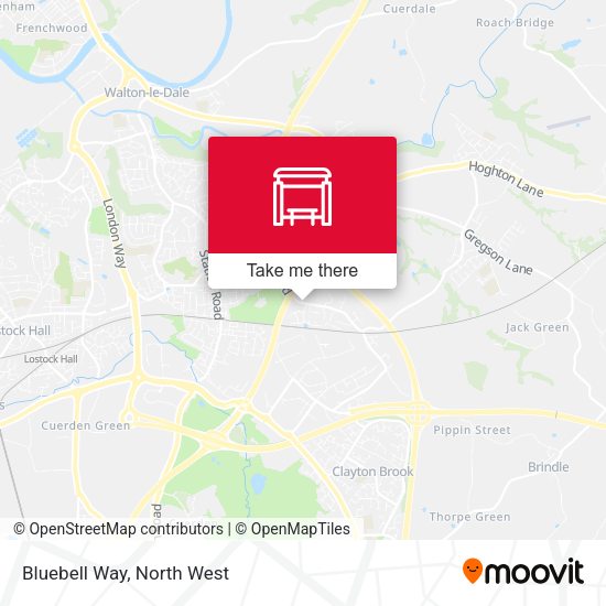 Bluebell Way map