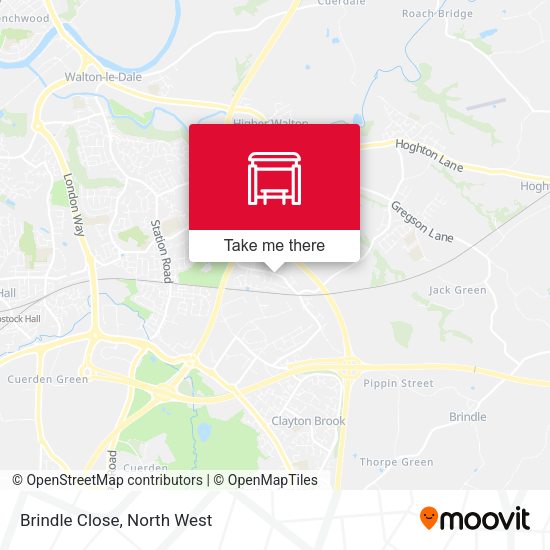 Brindle Close map
