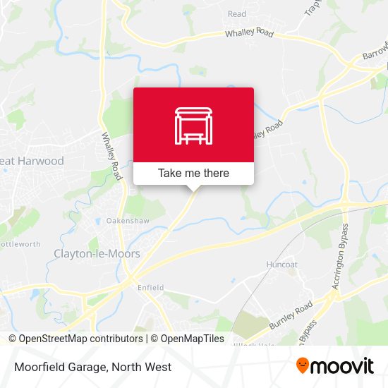 Moorfield Garage map