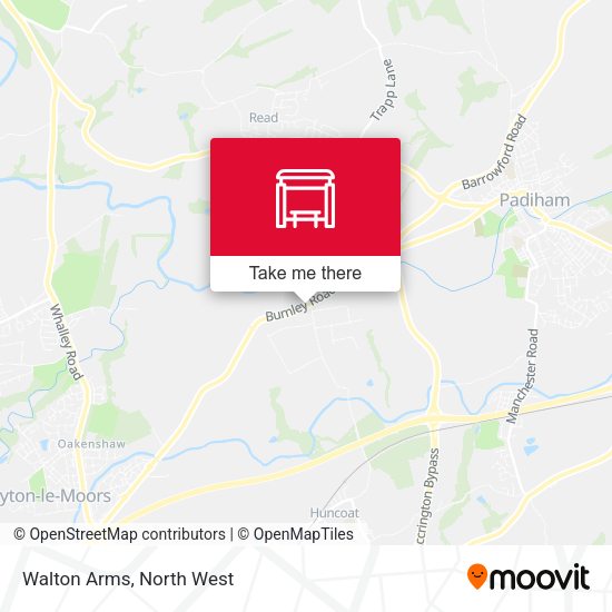 Walton Arms map
