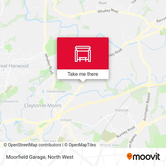 Moorfield Garage map