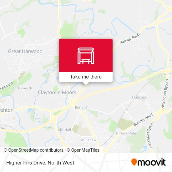 Higher Firs Drive map
