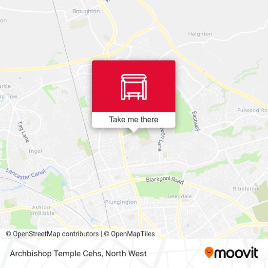Archbishop Temple Cehs map