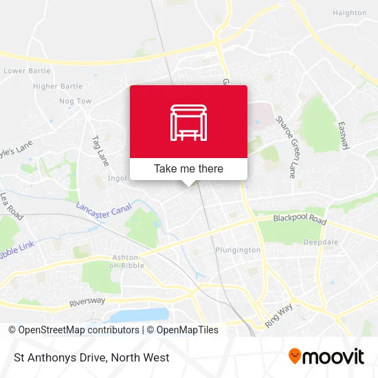 St Anthonys Drive map