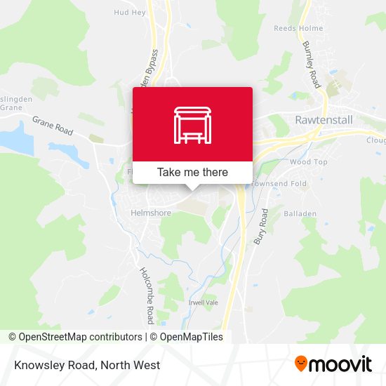 Knowsley Road map